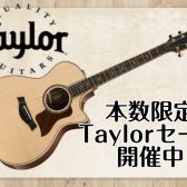 Taylorギタークリアランスセール開催中！