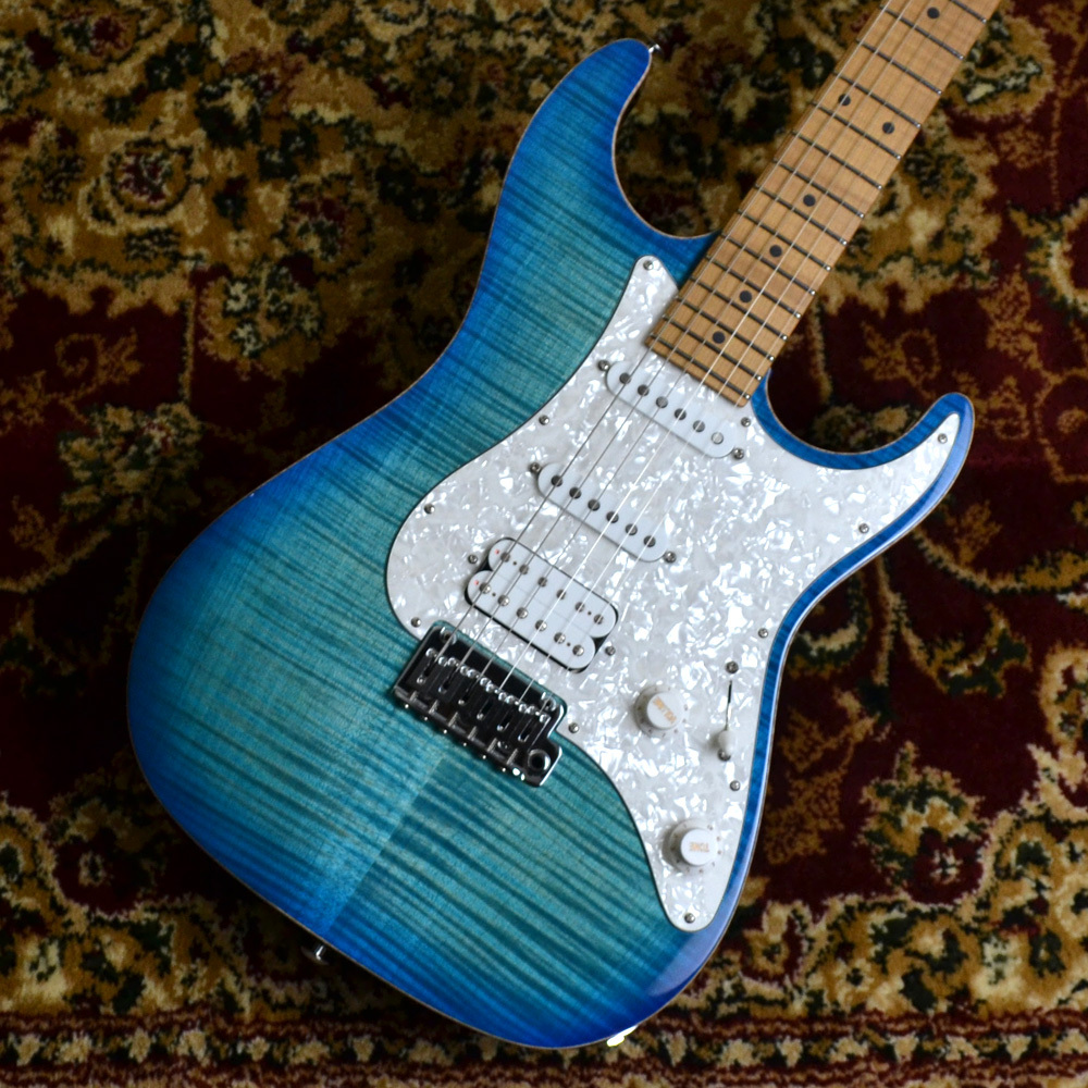 Suhr GuitarsJE-Line Standard Plus Bahama Blue Burst Roasted Maple