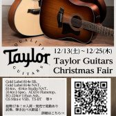 【12/13～12/25】Taylor Guitars X’mas Fair開催！