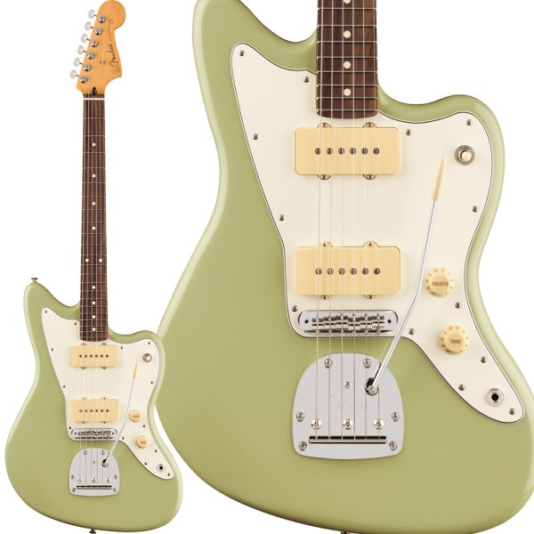 Fender・Player II Jazzmaster/Birch Green<br />
くすみ感のあるおしゃれグリーン！&ネックジョイント部に塗装クラックありの為お値下げしています。<br />
通常価格￥ 115,500  (税込）→￥ 109,725（税込）