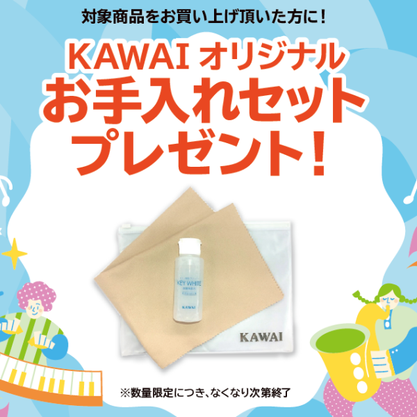 【KAWAI】<br />
<br />
＊プレゼント＊<br />
お手入れセット<br />
<br />
＊対象商品＊<br />
SCA401・CA401・CA501<br />
CN201・CN301