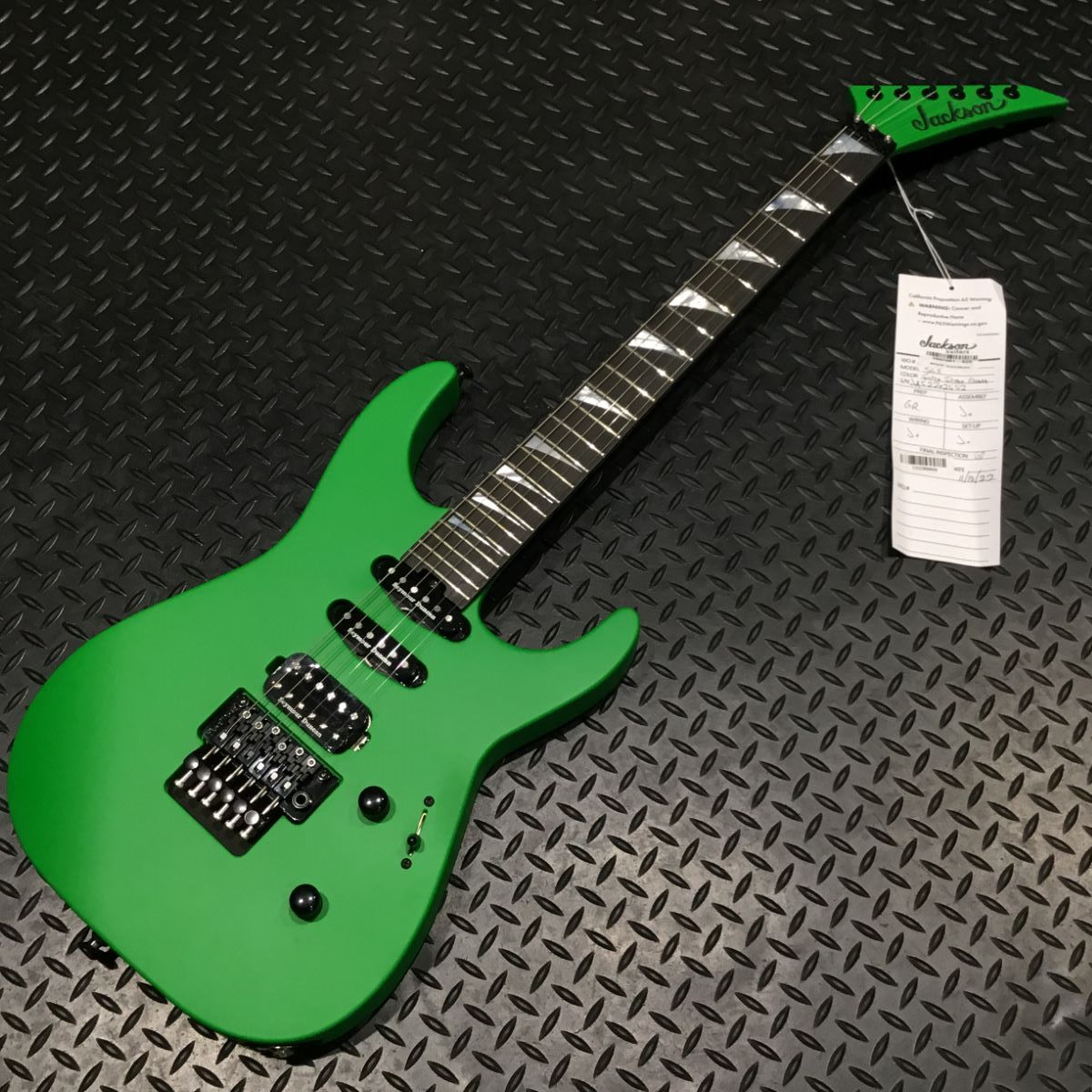 JacksonAmerican Series Soloist SL3 Ebony Fingerboard Satin Slime Green