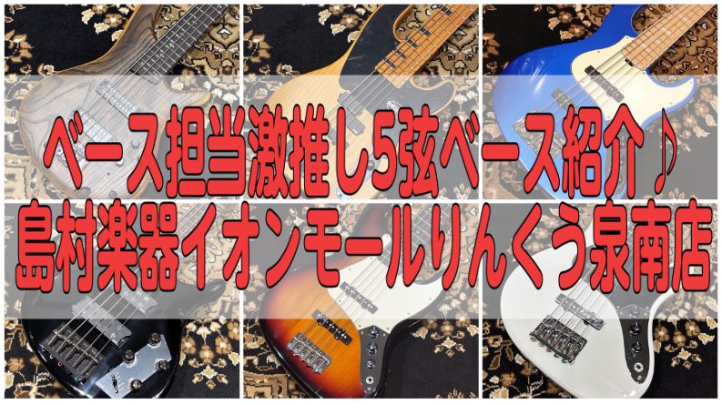 こんにちは！ベース担当5弦ベース愛用宮地です！今回は、泉南店(2025年4月現在)の推し5弦ベースを紹介します！ CONTENTS5弦ベースとは5弦ベース選びのポイントHISTORY HJB/5V-PerformanceIbanez SR5AHGrassRoots G-AMAZE-5-DXYAMAH […]