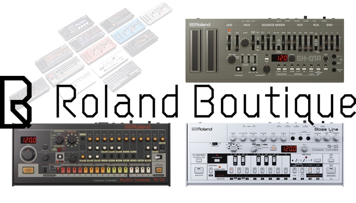 Roland(ローランド) Boutiqueシリーズ TR-08/SH-01A/TB-03 好評展示中！