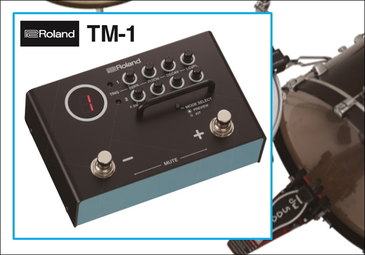 Roland(ローランド) 新製品 初めてのハイブリッド・ドラムに最適「TM-1」登場！