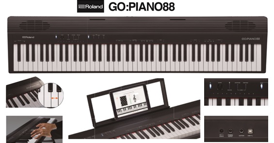 【レビュー動画あり】Roland(ローランド) 新製品 88鍵キーボード「GO:PIANO88」好評展示中！