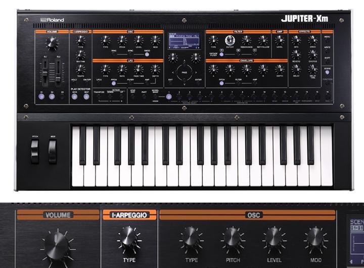 【絶賛展示中】JUPITER-Xm ハイエンドモデルJUPITER-Xの機能をそのままに、可搬性に優れたコンパクト・ボディに凝縮【Roland】
