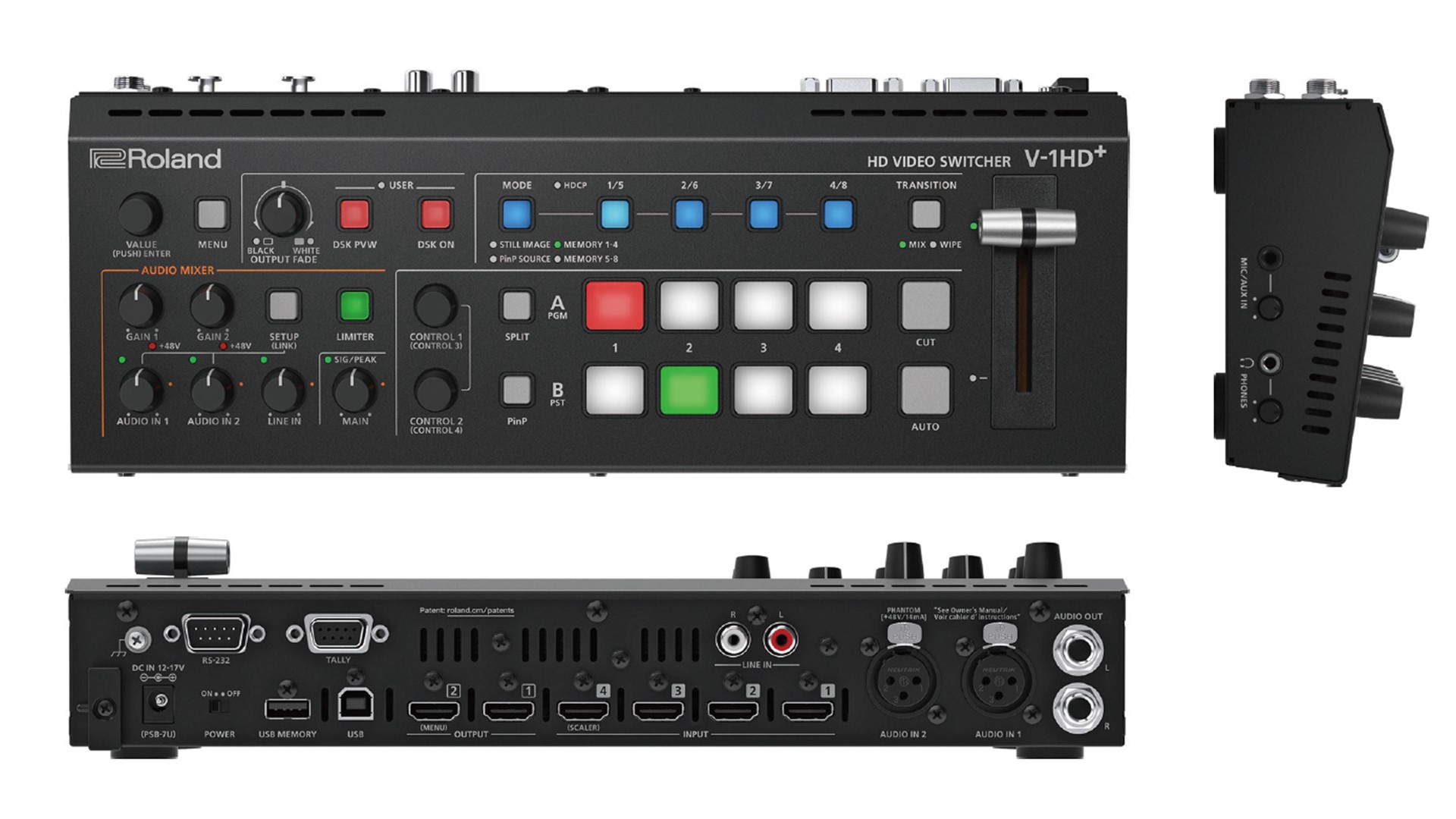 【新製品Roland / V-1HD＋】プロレベルのビデオスイッチングとオーディオミキシングに対応、ライブ配信にも最適