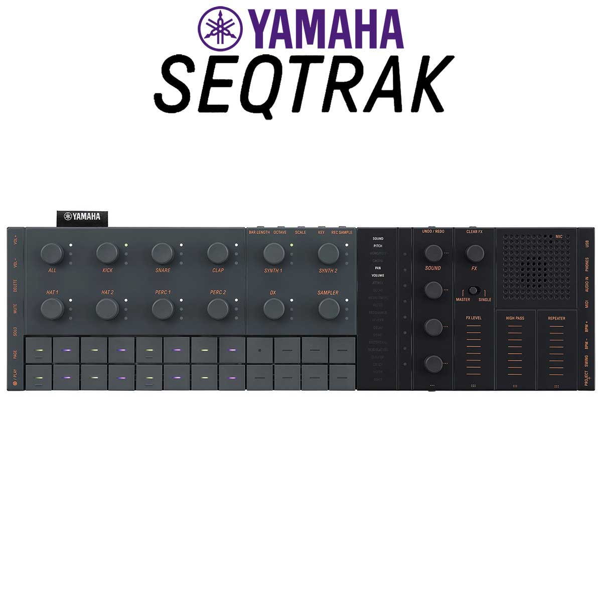 音楽制作ガジェットYAMAHA SEQTRAK BLACK ミュージックプロダクションスタジオ ヤマハ 【 新宿PePe店 】