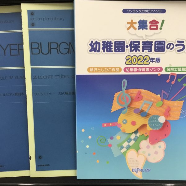 幼稚園・保育園で働き始めてからピアノが必要になりレッスンを始められる方もいらっしゃいます。<br />
ピアノ未経験者の方にはピアノ入門～初心者向けのピアノ教本「バイエル」を使ってレッスンを進めることが多いです。<br />
バイエル終了すると基本的な楽譜の読み方を理解して、童謡や子ども向けの曲が弾けるレベルとなります。<br />
