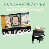 大人になってピアノを再開したいとお考えの方へ　【埼玉県三郷市・吉川市・八潮市 大人の予約制ピアノ教室】