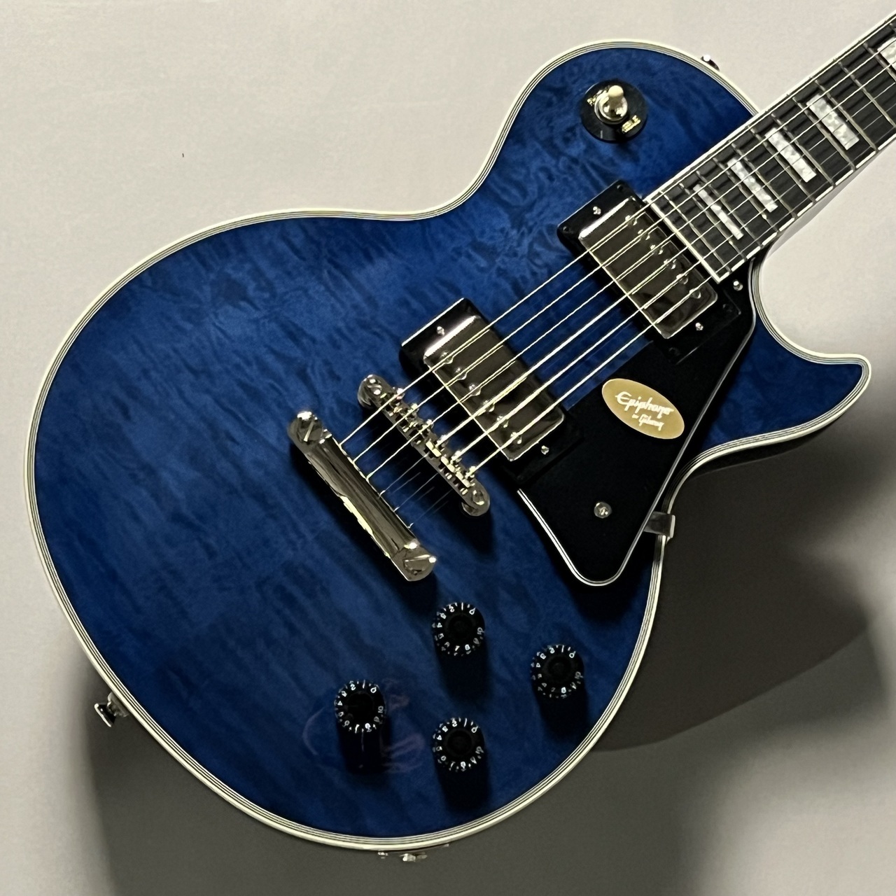 EpiphoneLes Paul Custom Quilt Viper Blue