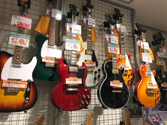 新所沢店のエレキギター、ベース、アコースティックギターのラインナップをご紹介！