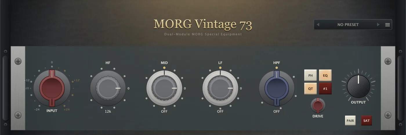 オーディオプラグインMORG Vintage 73