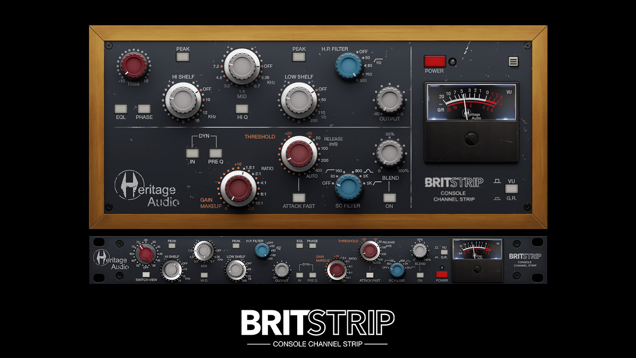 オーディオプラグインHeritage Audio BritStrip Console Channel Strip