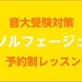 【音大受験AO入試対策～楽典・聴音～】ご都合に合わせて通える予約制ソルフェージュレッスン