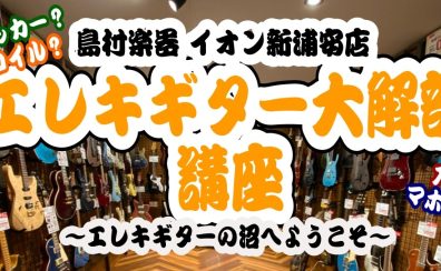 【ハイエンドギターフェア連動イベント】エレキギター大解剖講座 開催いたします！8/2(土)14:00～15:00