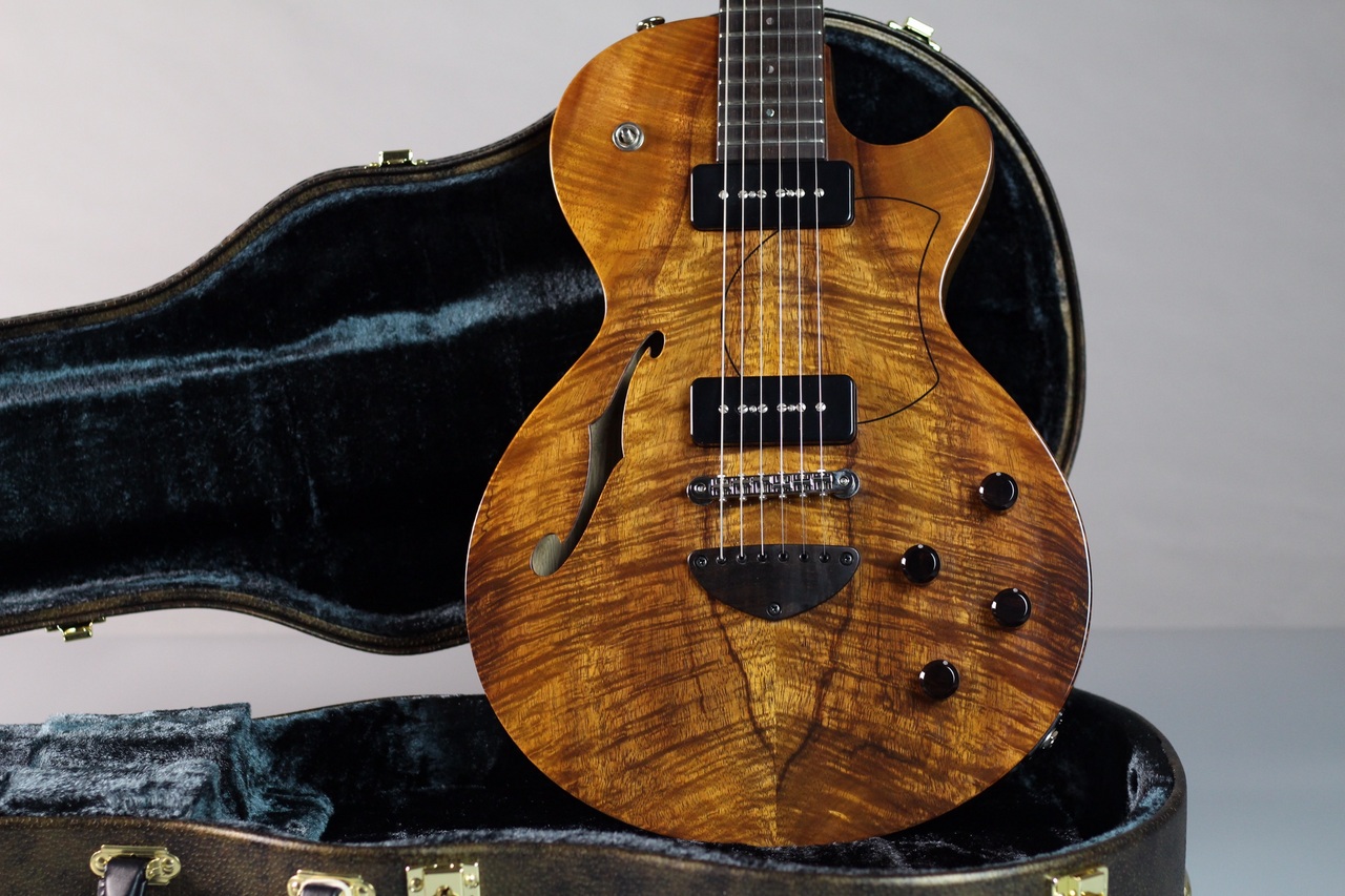 【Bizen Worksオーダーモデル第2弾】Bizen Works Grain Curly Koa/Black Limba 1P