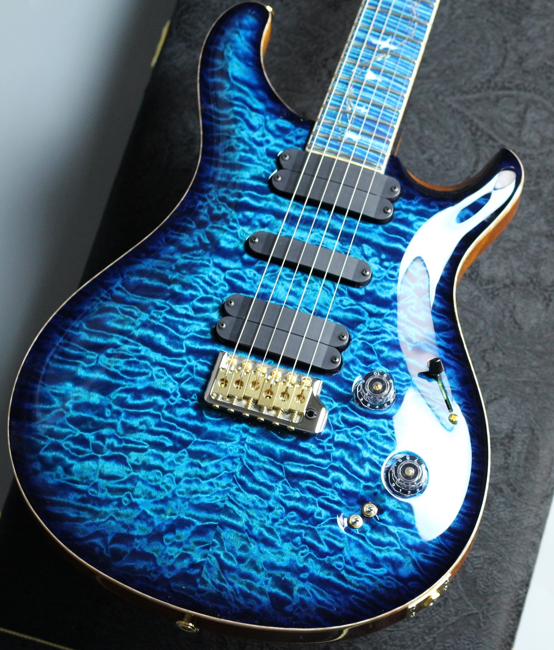 PRSファクトリーオーダーPrivate Stock #8469 509/Aquamarine Smoked Burstが入荷！