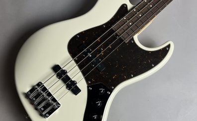 【ベース入荷速報！】Three Dots (スリードッツ) JB Model/R w/Tortoise Shell Pickguard (Olympic White)WEB購入できます！