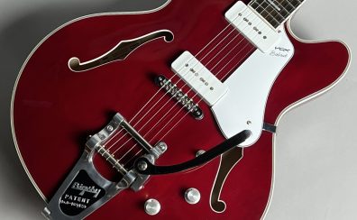 【中古ギター入荷速報！】VOX (ヴォックス) Bobcat V90 Bigsby Cherry Red WEB購入できます！