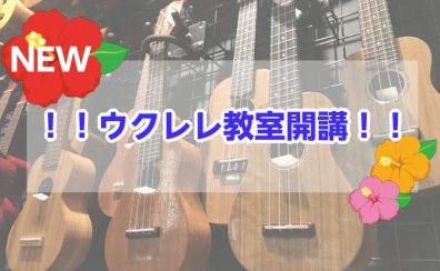 ウクレレ教室-新規開講-！！