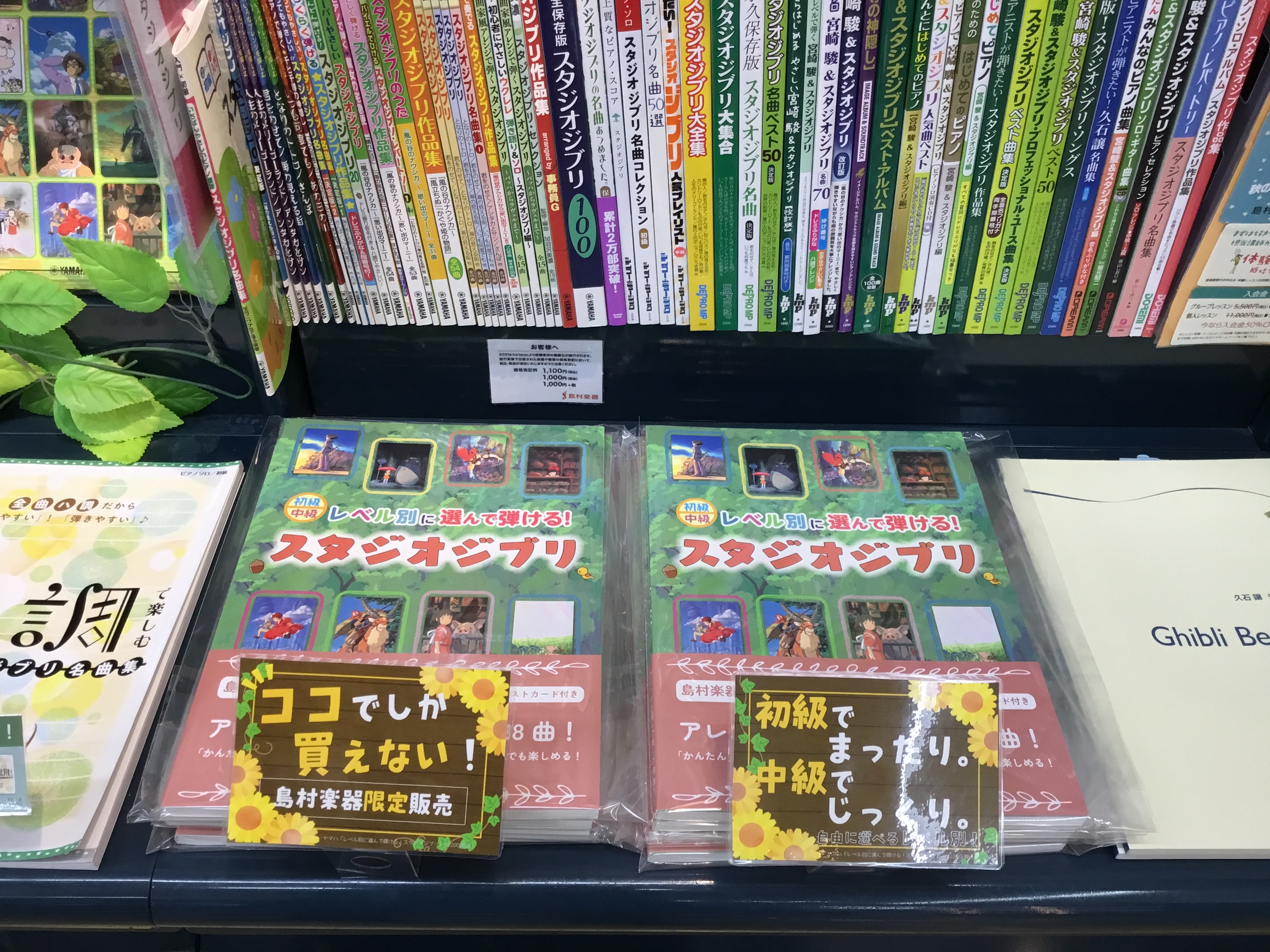 初級中級　レベル別に選んで弾ける！スタジオジブリ