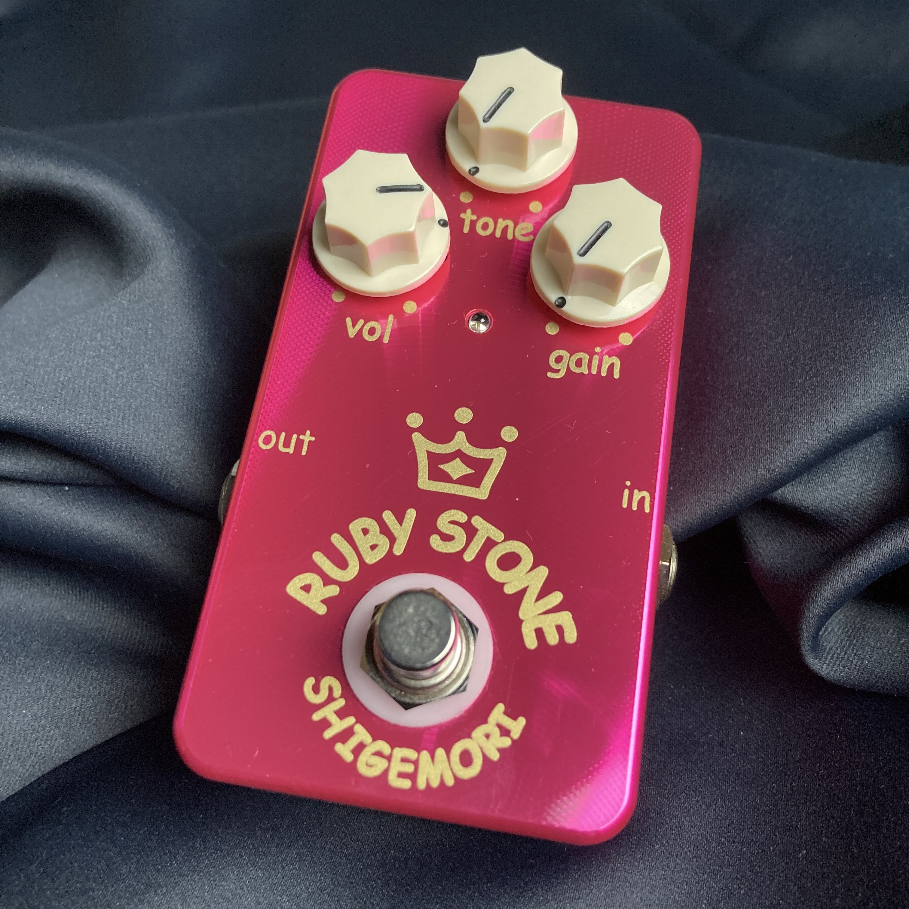 国産ハイエンドエフェクター　オーバードライブSHIGEMORI　「RUBY STONE」　売却済み