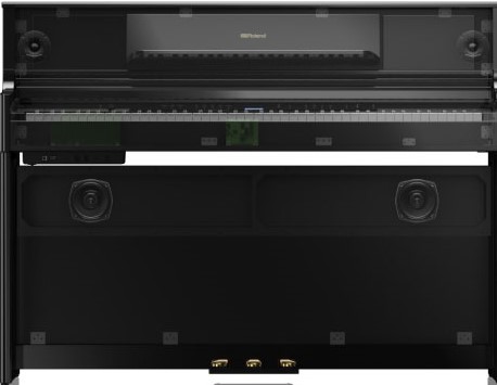 2-way/4-speaker<br />
<br />
下のスピーカーは前面を向いた<br />
ボックススピーカーを採用<br />
音がクリアになり、高品位な<br />
ピアノサウンドを実現<br />
<br />
対象機種：LX705GP<br />

