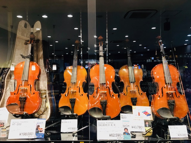 【ヴァイオリン】天童店ラインナップ！葉加瀬太郎さんと共同開発した限定モデルもございます。