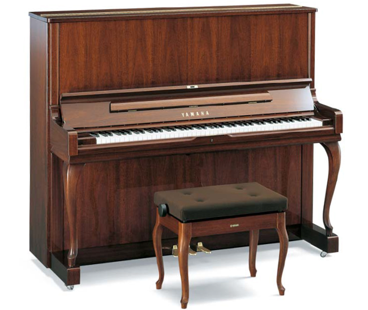 YAMAHA中古アップライトピアノ　木目猫脚YUS3MhC　（2007年製）