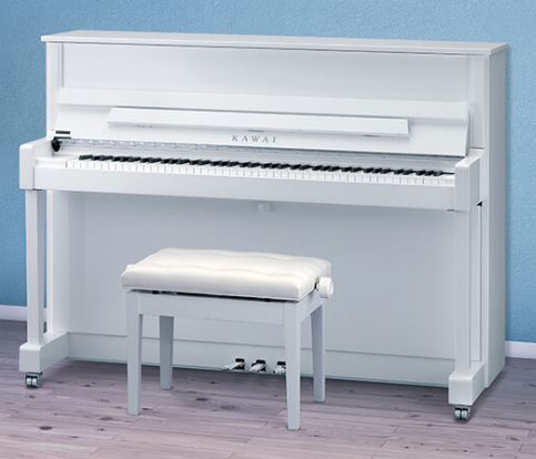 KAWAI新品アップライトピアノK114SX　白（SW）