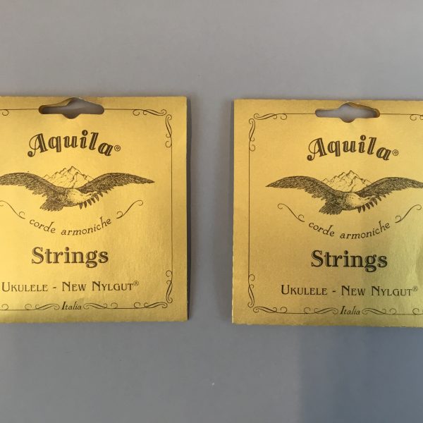 Aquila<br />
ナイルガット弦<br />
テンション感　強め<br />
ガット弦のようなサウンド。<br />
￥1,584 (税込み)