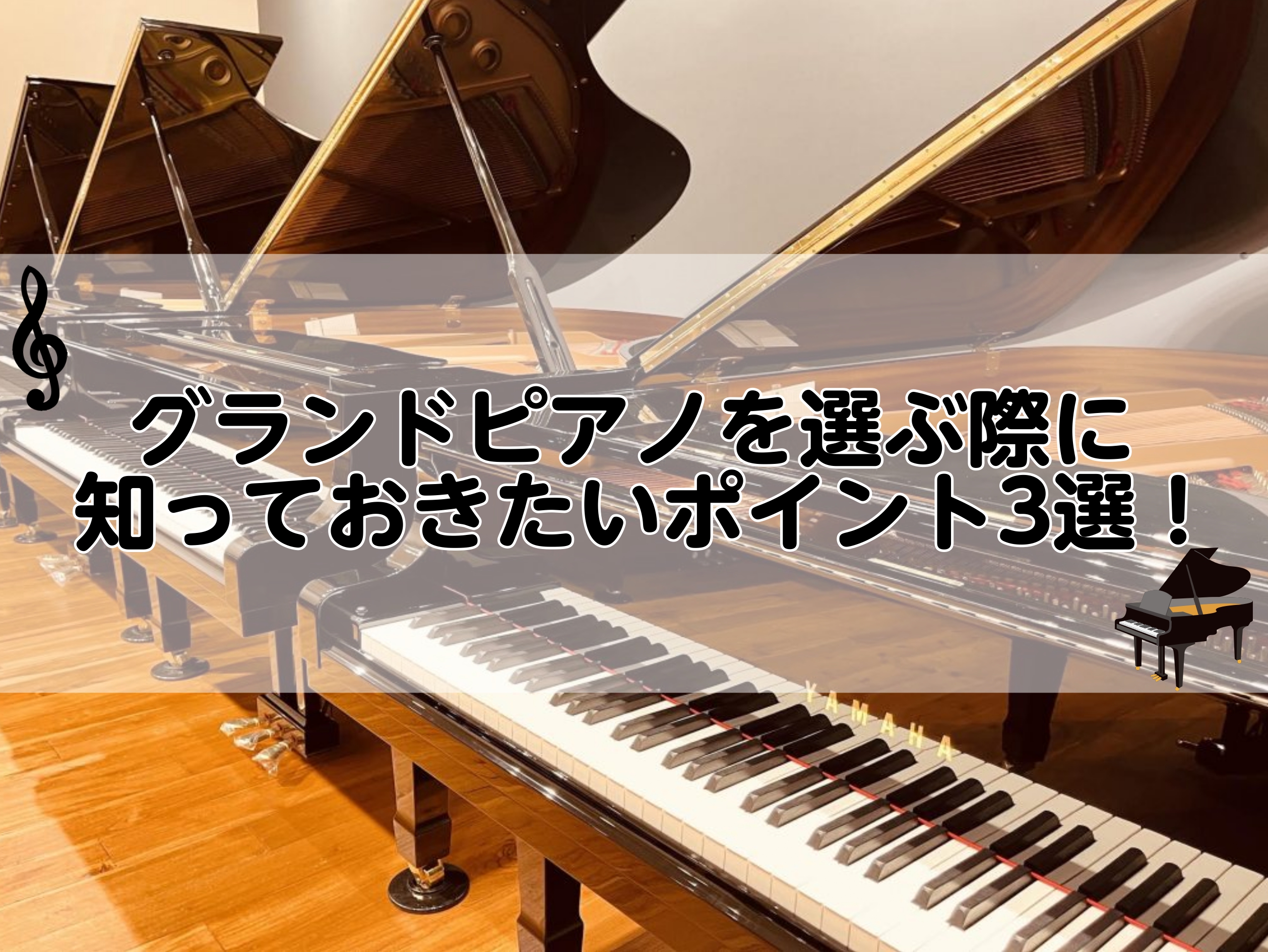 【在庫僅少】 グランドピアノを選ぶ際に知っておきたいポイント3選！｜島村 手提げ・レッスンバッグ・入園グッズ