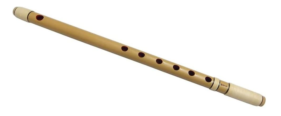 篠笛柴山 獅子田 籐両巻 内部赤塗 6穴6本調子