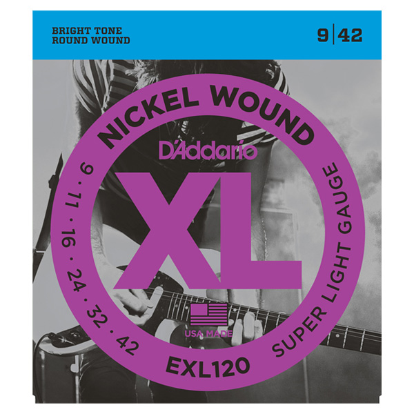 エレキギター弦D’Addario EXL120