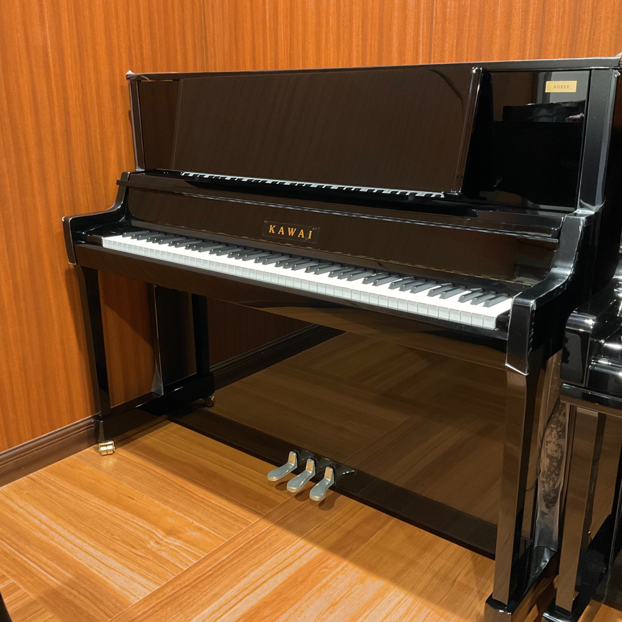 アップライトピアノ/消音ユニットAURES AR2付きKAWAI K-400 +AR2