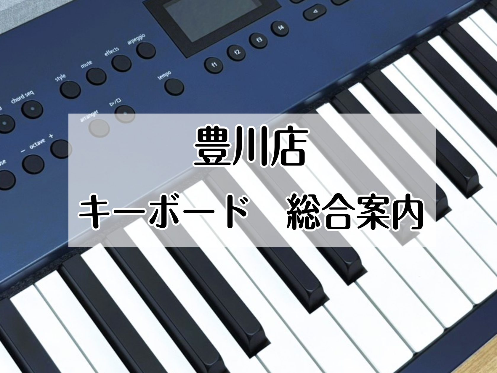 ピアノ学習前の導入はもちろん、バンドセッションや音楽制作に使用される方も多く、プレゼントに選ばれることも多いキーボード。キーボードも機種によって大きさやデザイン、音色、そして機能も異なります。どのように使いたいか、目的に合ったキーボードをお選びすることをオススメいたします。現在、店頭展示しているキー […]