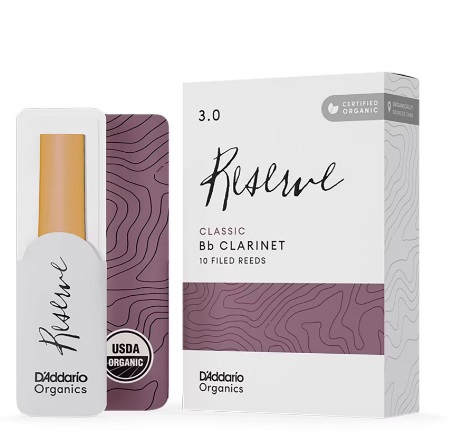 クラリネット用リードD'Addario WOODWINDS ORGANIC RESERVE CLASSIC　3.0