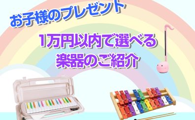 お子様のプレゼントにおすすめ！楽器やアクセサリーのご紹介！