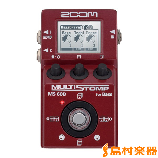 ZOOM MS-60B for Bass MULTISTOMP ベース用マルチエフェクター 【ズーム MS60B】再入荷いたしました！！