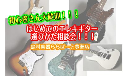 【12月3日～12月25日】はじめてのエレキギター選び方相談会【ららぽーと豊洲店】