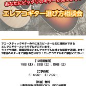 あなたにピッタリのギターが見つかる！エレアコギター購入相談会