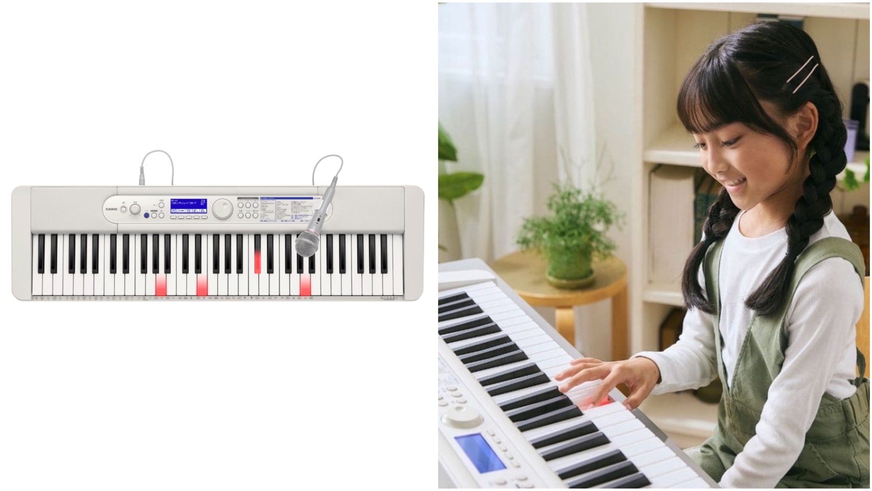 CASIO 光ナビゲーションキーボードLK-540 WE