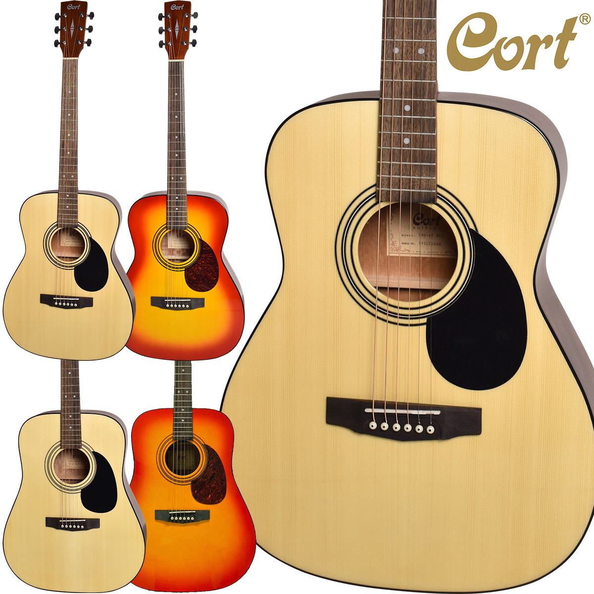 アコースティックギター【島村楽器在庫限り】Cort CAG-1F(NAT/CAO) / CAG-1D (NAT/CAO)