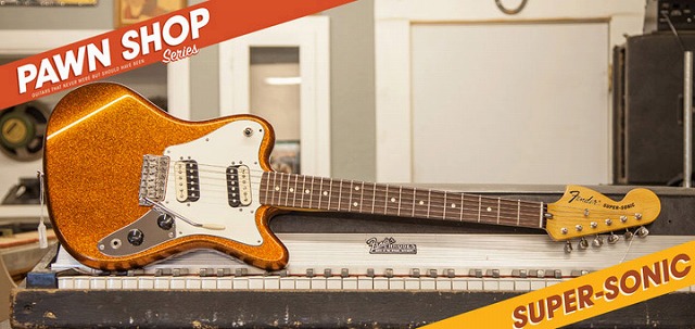 **Fender Mexicoの'60s・'70s風ギターシリーズ「Pawn Shop」の個性派モデル「Super-Sonic」のご紹介です！ **Fender MEX Pawn Shop Super-Sonic SOF 90年代後半に、姉妹ブランド「SQUIER」からリリースされて好評を博した後、 […]