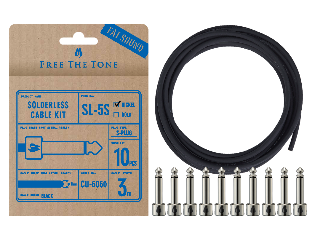 SL-5S-NI-10K（SL-5S-NIプラグ 10個 / CU-5050ケーブル 3m）