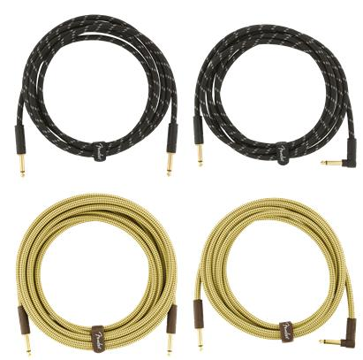 フラッグシップケーブルラインナップとしての耐久性と音質を実現Fender / Deluxe Series Instrument Cable10ft(3m) (S-S・S-L)