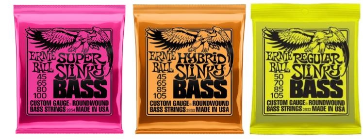 ブライトかつハイからローまでバランスのとれたサウンドのベース弦ERNiE BALL 2834 / 2833 /2832
