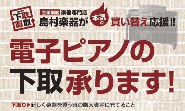 ホームページをご覧の皆さん、こんにちは！「今使っている電子ピアノから、より本格的なタッチのピアノに買い替えたい・・・」そんな時に悩むのが、今お使いの電子ピアノをどうするか、ですよね？当店では、電子ピアノの下取を承っております！ CONTENTS電子ピアノ　下取の流れ下取対象メーカー電子ピアノ下取に関 […]